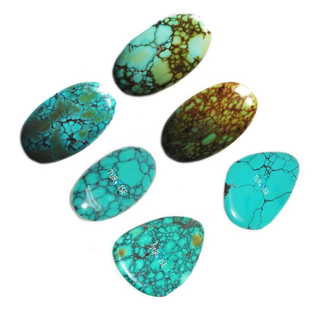 Turquoise Rodochon Turquoise Gemstone n'ezie Gemsstone ahịa rụrụ arụ na-adịghị mma 39