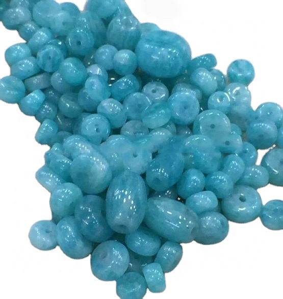 ਐਕਵਾ ਨੀਲੇ ਡਰੱਮ ਮਣਕੇ loose ਿੱਲੇ ਰਤਨ ਨੂੰ ਥੋਕ ਬਣਾਉਂਦੇ ਹਨ 7