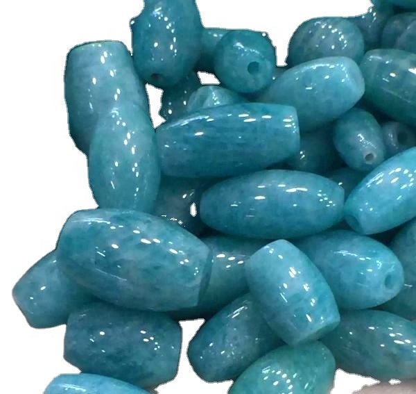 ਐਕਵਾ ਨੀਲੇ ਡਰੱਮ ਮਣਕੇ loose ਿੱਲੇ ਰਤਨ ਨੂੰ ਥੋਕ ਬਣਾਉਂਦੇ ਹਨ 9