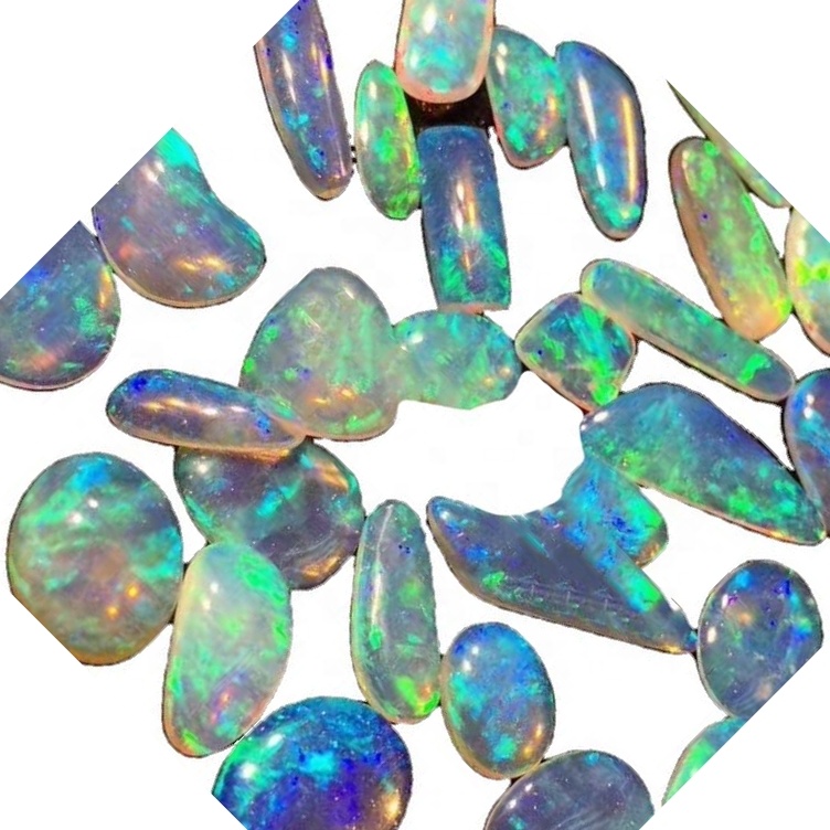 ਨਿਰਮਾਤਾ ਕੁਦਰਤੀ ਇਥੋਪੀਅਨ ਓਪਲ ਈਸਿਓਪੀਆਈ ਕੈਬੋਨ ਅਕਾਰ ਅਤੇ ਗਹਿਣਿਆਂ ਦੇ loose ਿੱਲੇ ਲਈ ਆਕਾਰ 45