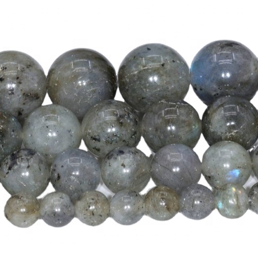Labradorite Smooth Round Loose Gemstone Pärlor Gör Smycken 30