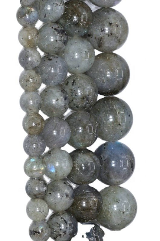 Labradorite Smooth Round Loose Gemstone Pärlor Gör Smycken 32