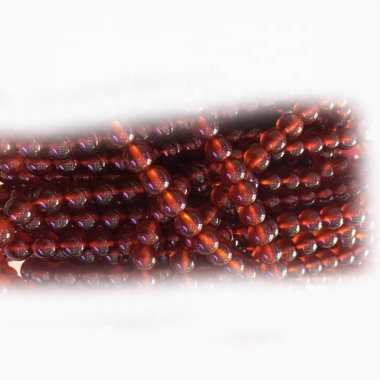 天然紅柑石榴石寶石珠製作批發 30