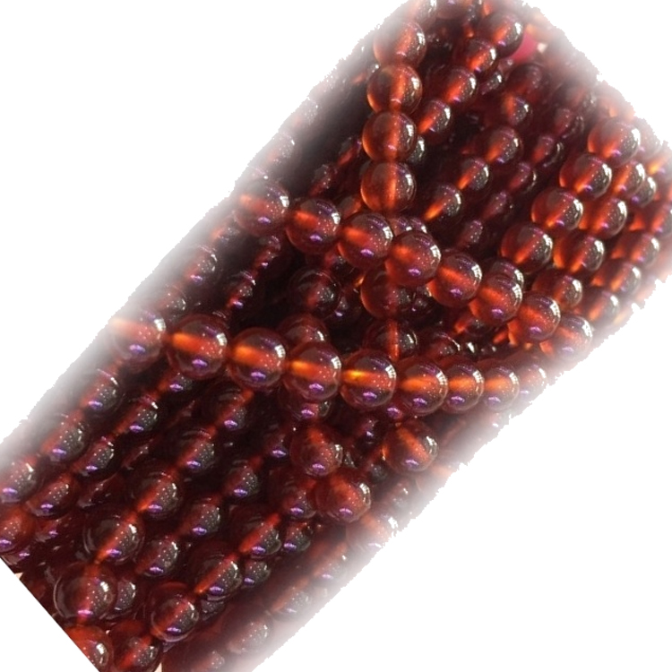 天然紅柑石榴石寶石珠製作批發 38