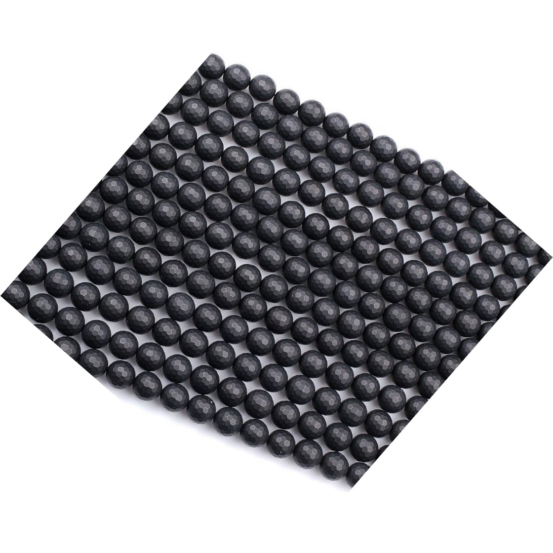 Black Onyx Faceted Gemstone Rectangle Perlur Gerðu heildsölu 31