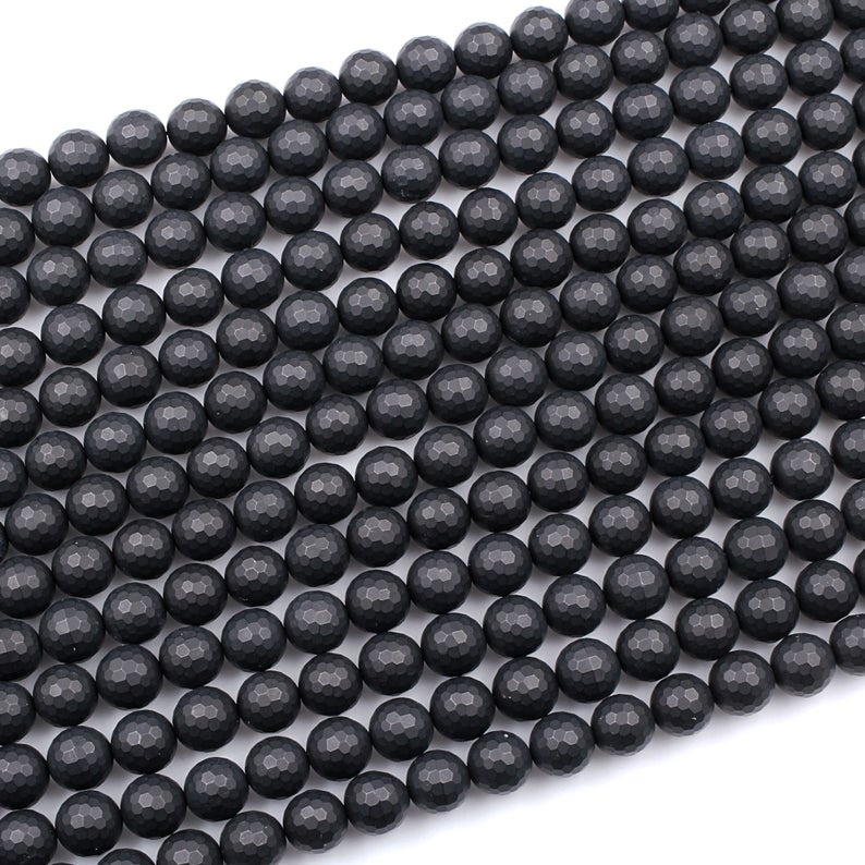 Black Onyx Faceted Gemstone Rectangle Perlur Gerðu heildsölu 39