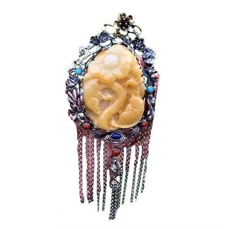 Натуральный пчел AMBERJEWELRY Куриное масло Желтое подвесное набор для мужчин и женщин 7