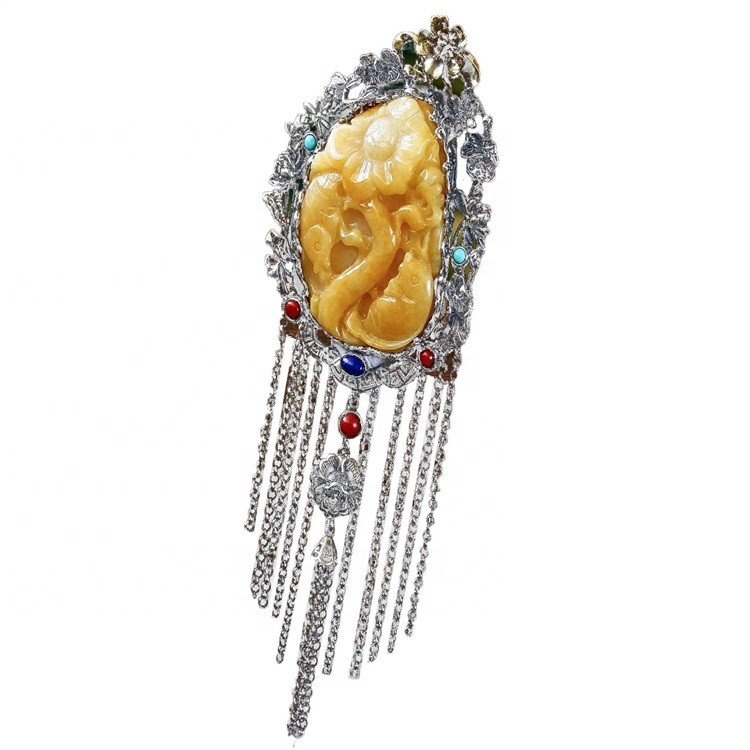 Натуральный пчел AMBERJEWELRY Куриное масло Желтое подвесное набор для мужчин и женщин 15