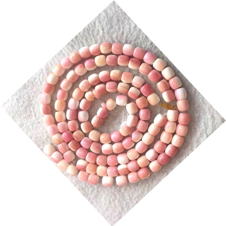 Růžový přírodní shell heishi volné drahokamy korálky 36