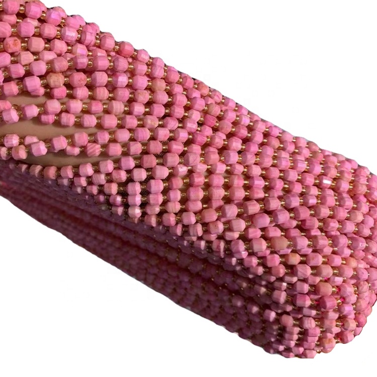 Ya jumla ya asili ya handmade pink opal uponyaji kioo bangili nishati quartz kujitia beaded bangili kwa wanawake 33