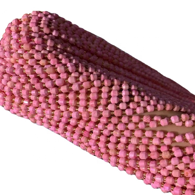 Ya jumla ya asili ya handmade pink opal uponyaji kioo bangili nishati quartz kujitia beaded bangili kwa wanawake 37