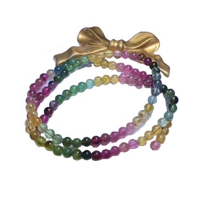 Natural Tourmaline perlur fáður lausar gemstone cabochon fyrir hálsmen gerð 31