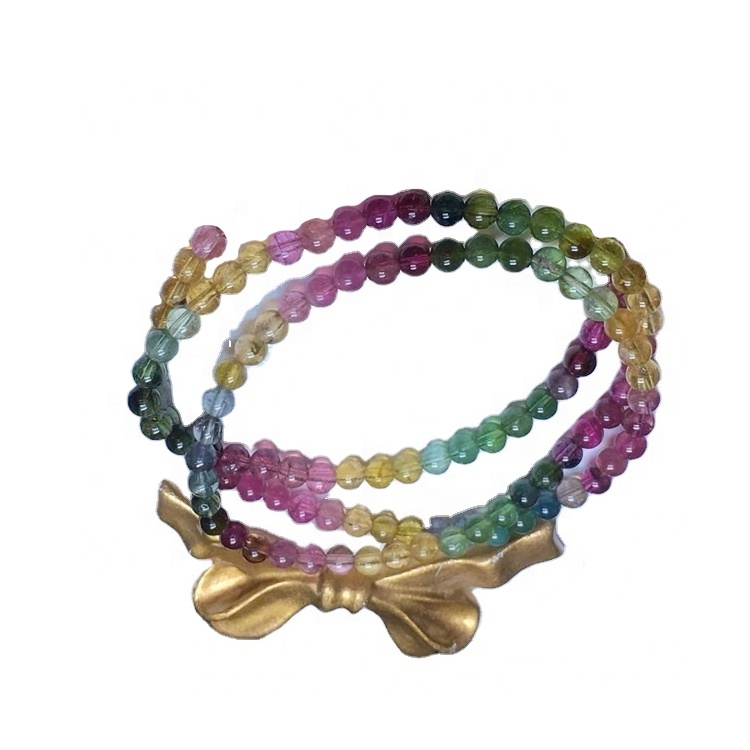 Natural Tourmaline perlur fáður lausar gemstone cabochon fyrir hálsmen gerð 35