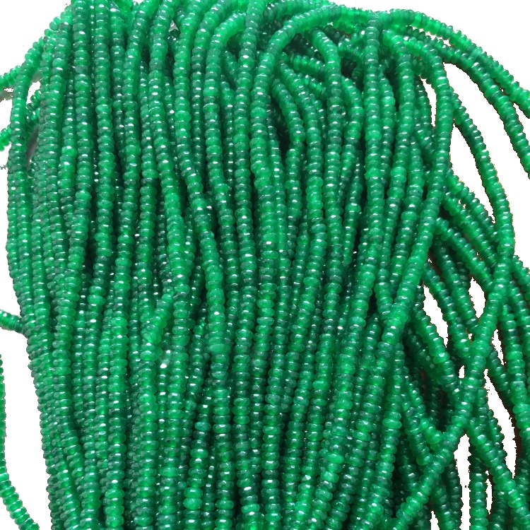 5mm 5.25mm 5.5mm 5.75mm Urtific lustrous epli grænt hálf perlur Agate Strand 36