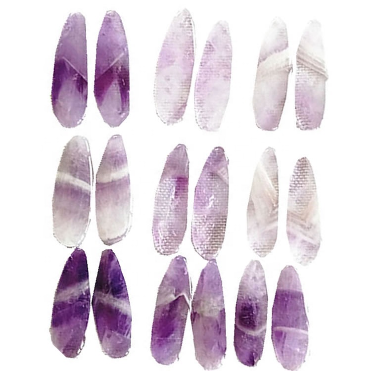 Nàdair Purple fluorite deas is clì gèam Uisge drop cumadh rèidh lìomhaidh gemstone Slàn-reic agus reic 30
