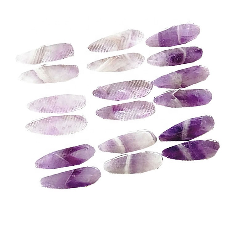 Nàdair Purple fluorite deas is clì gèam Uisge drop cumadh rèidh lìomhaidh gemstone Slàn-reic agus reic 36