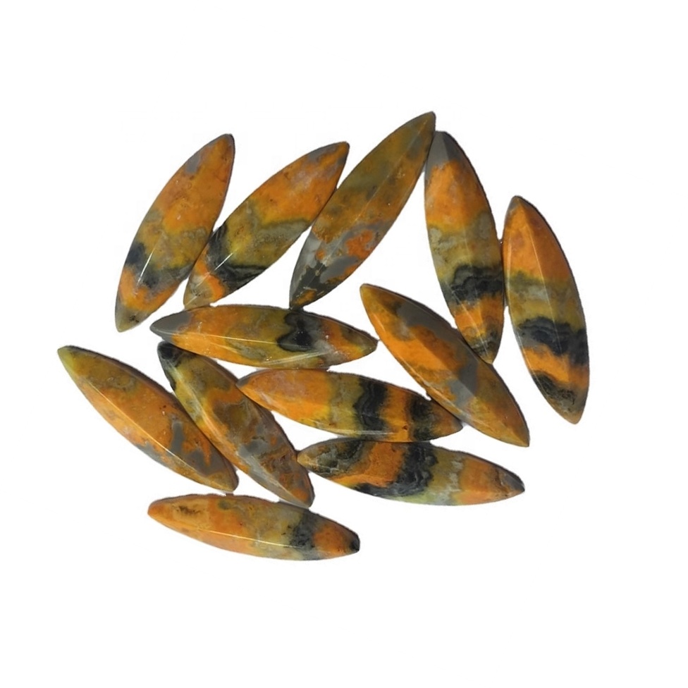 Natural Bumble Bee Mix Shape Cabochon Loose Gemstone Bumble Bee til að gera skartgripi 43