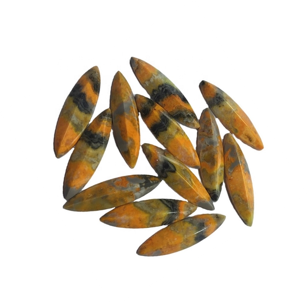 Natural Bumble Bee Mix Shape Cabochon Loose Gemstone Bumble Bee til að gera skartgripi 45