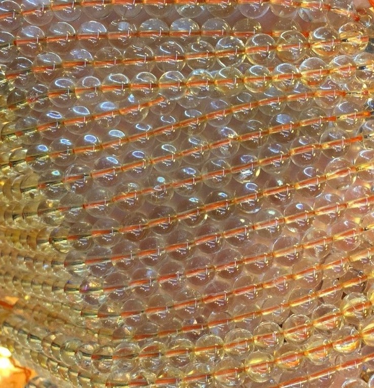 Faktori Dirèk Wholesale Fashion Pèl ki lach Natirèl Sitrin Round pèl 36