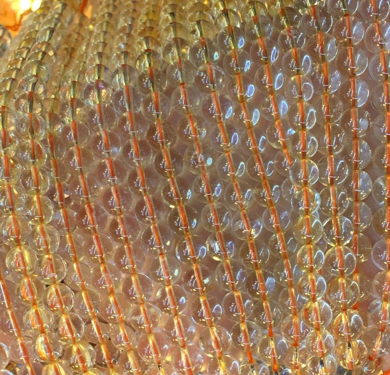 Faktori Dirèk Wholesale Fashion Pèl ki lach Natirèl Sitrin Round pèl 38