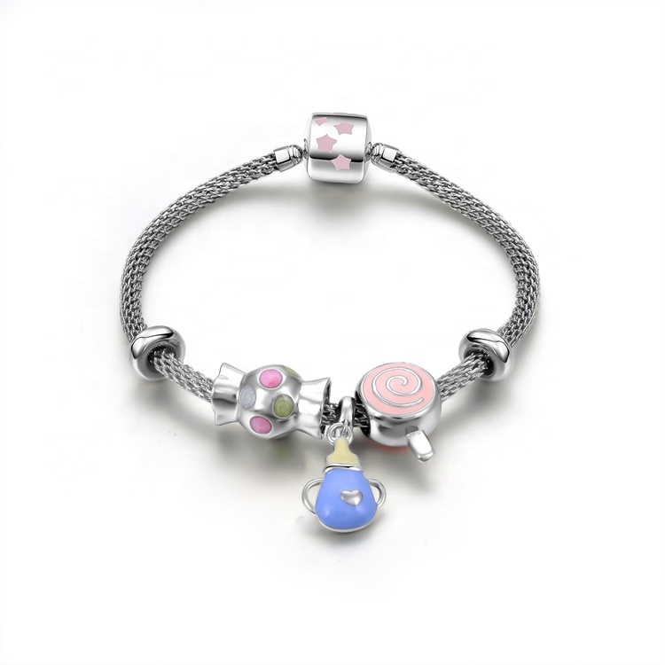 2021 뉴 민족 반짝이 서클 매력 스트레치 크리스탈 구슬 팔찌 7