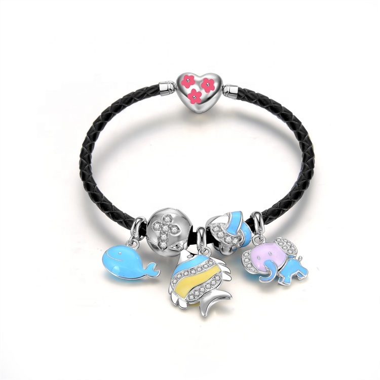 2021 뉴 민족 반짝이 서클 매력 스트레치 크리스탈 구슬 팔찌 11