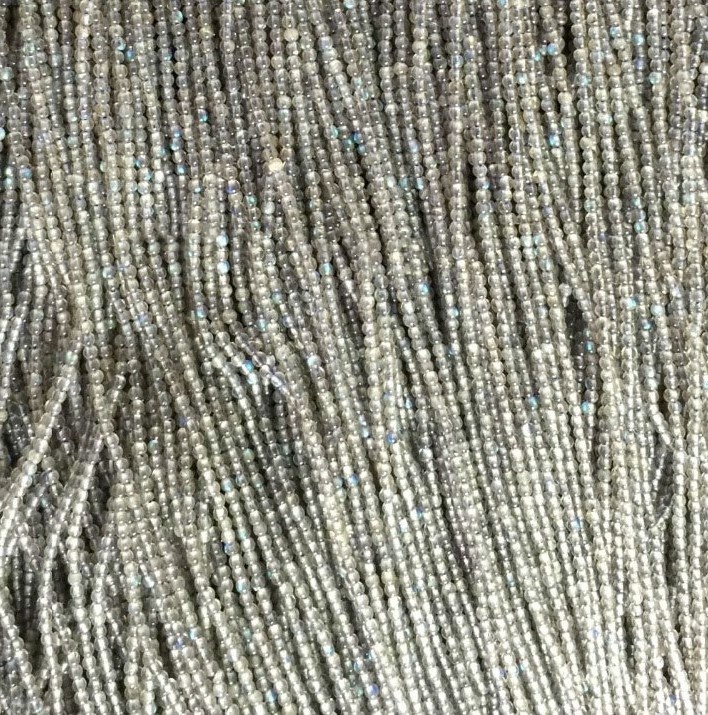 Natural Labradorite & Grey Moonstone Faceted Round Beads Inoporesa Gemstone Offer 11