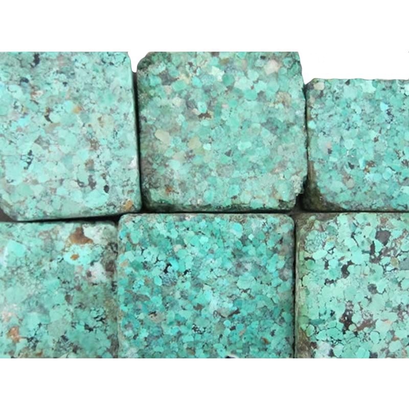 100% Natuurlik kleiner stukke saamgeperste turkoois ruwe materiaalblokke massa hoeveelheid maak groothandel 13