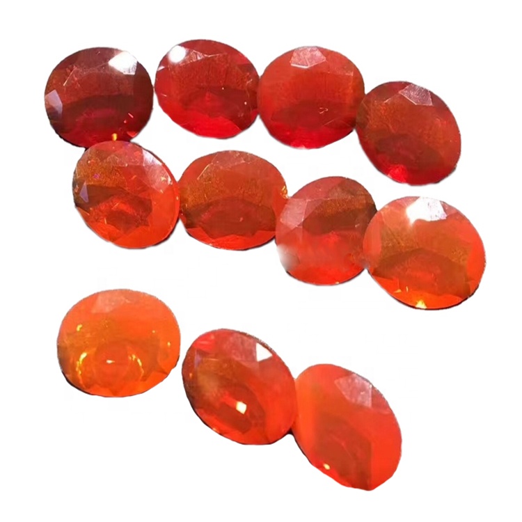 Opal Faceted Opal Cabochon Red Faceted Opal Cabochon Piedra de piedras preciosas 31