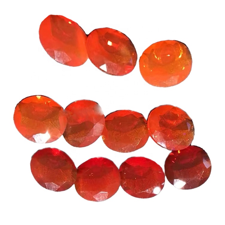 Opal Faceted Opal Cabochon Red Faceted Opal Cabochon Piedra de piedras preciosas 37