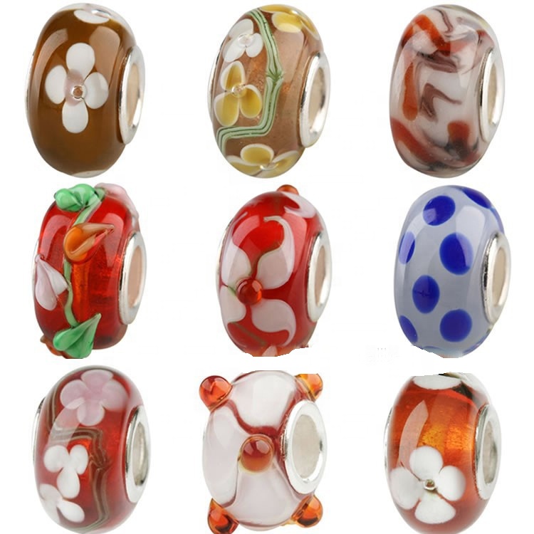 Silver emaye cham ajan Ewopeyen pèl CN gua 26 zh 9