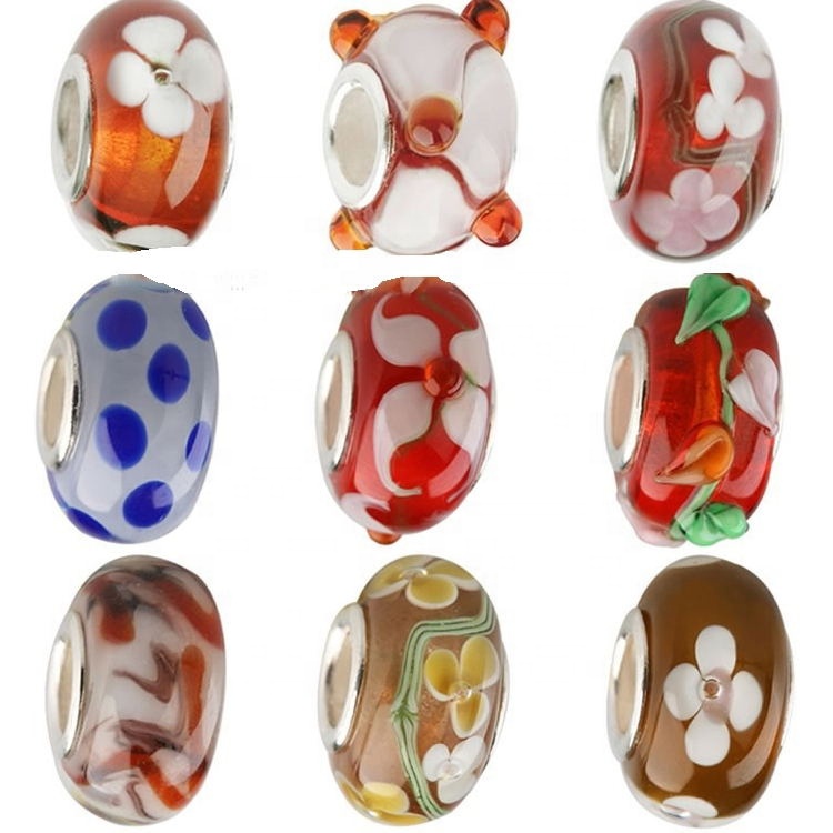 Silver emaye cham ajan Ewopeyen pèl CN gua 26 zh 15