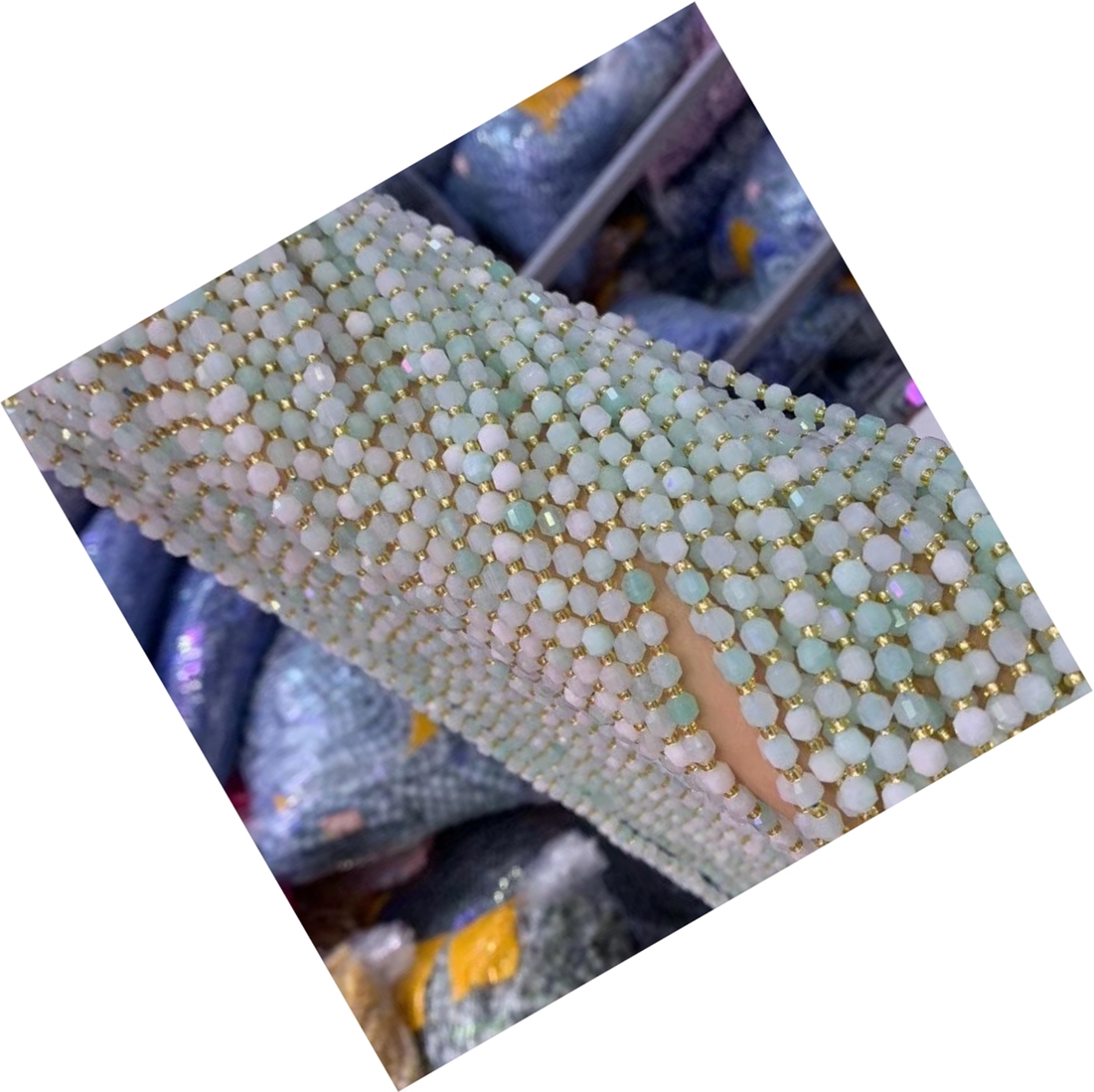 アクアマリンビーズハイグレード宝石ラウンドルースビーズ6mm 8mm 10mmのバルクロットオプション 39