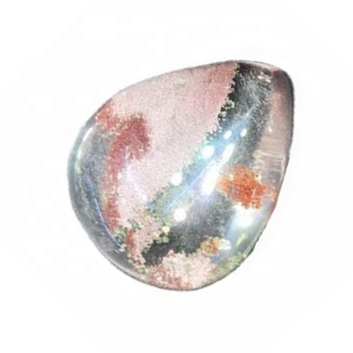 Натуральный Multi Color Phantom кварцевый Cabochon Lodolite Quartz Gemstone Garden Cardz Folde Gemstone для изготовления ювелирных изделий 31