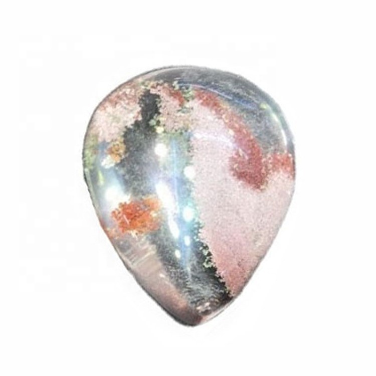 Натуральный Multi Color Phantom кварцевый Cabochon Lodolite Quartz Gemstone Garden Cardz Folde Gemstone для изготовления ювелирных изделий 37