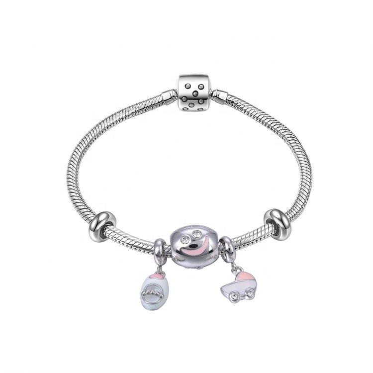 Fashion mærker 925 Sølv Charms Pendant Armbånd 9