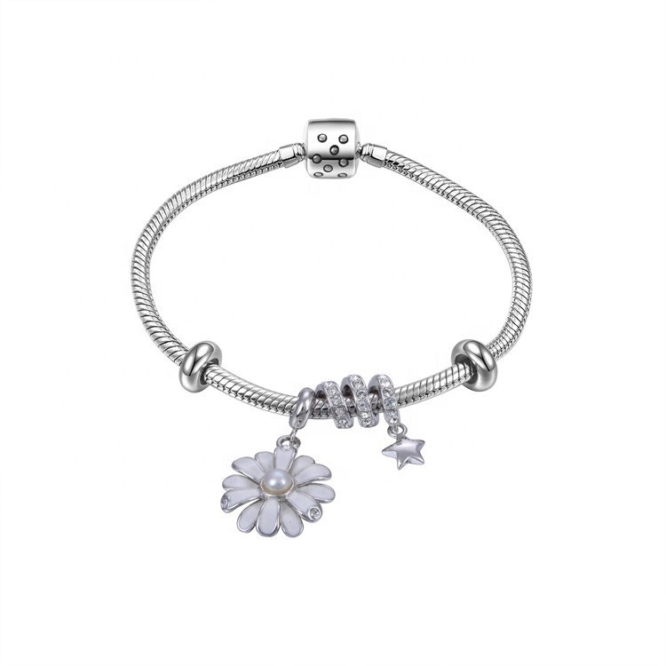 Fashion mærker 925 Sølv Charms Pendant Armbånd 15