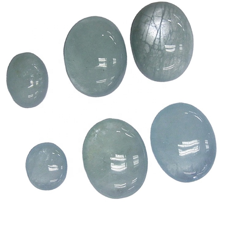 Milky aquarine alaimu cabafo kimtstone ofali ge buluu bulu wara aquamirine 38