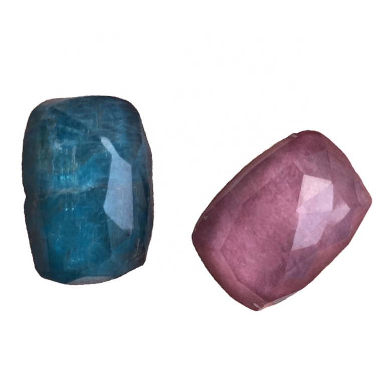 Faceted Crystal Quartz Gemstone Cabochons தளர்வான ரத்தின 37