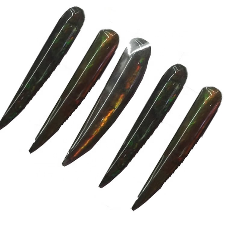 Looduslik ammolite opaal lahti Gemstone cabochon ehteid 31