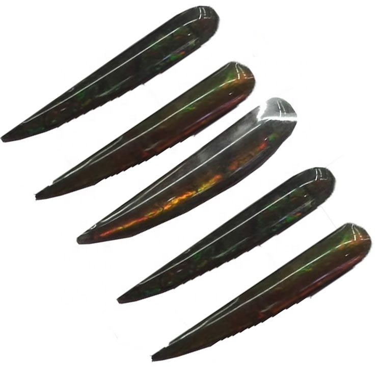 Looduslik ammolite opaal lahti Gemstone cabochon ehteid 33