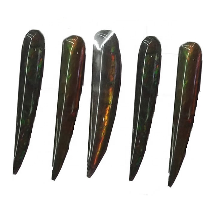 Looduslik ammolite opaal lahti Gemstone cabochon ehteid 35