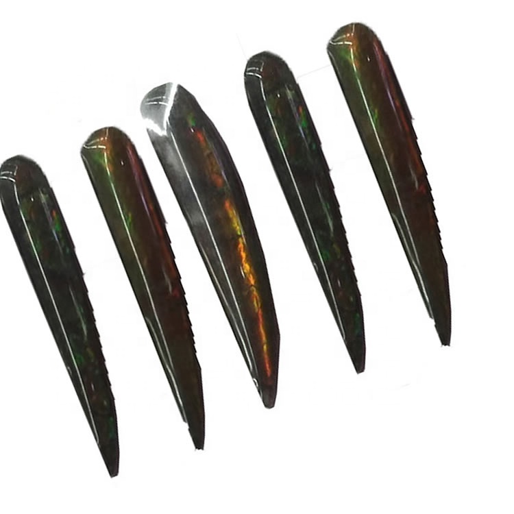 Looduslik ammolite opaal lahti Gemstone cabochon ehteid 37