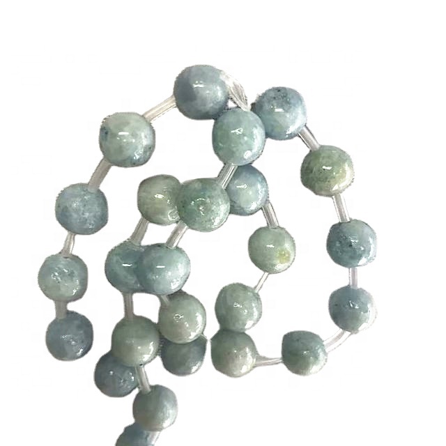 Llinynnau Gemstone Light Light Light Siâp Celestit Naturiol 31