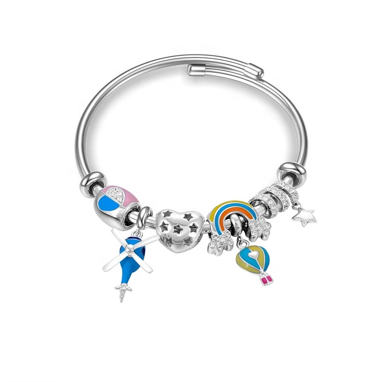 클래식 새로운 스타일 925 스털링 실버 팔찌 9