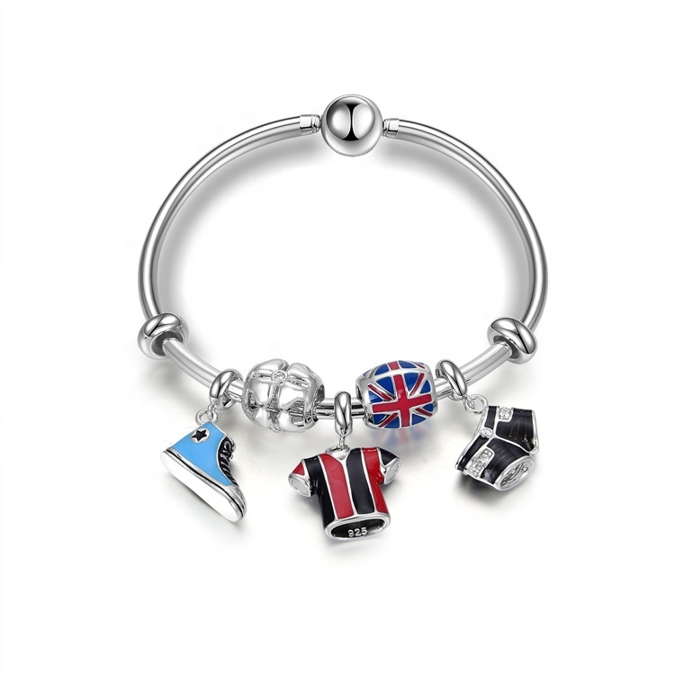 클래식 새로운 스타일 925 스털링 실버 팔찌 13