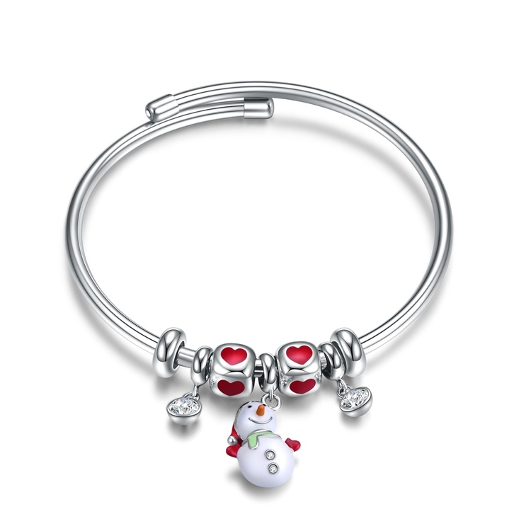 Mtindo mpya wa mtindo 925 sterling fedha bangili njano & nyeupe dhahabu kumaliza bangili 11