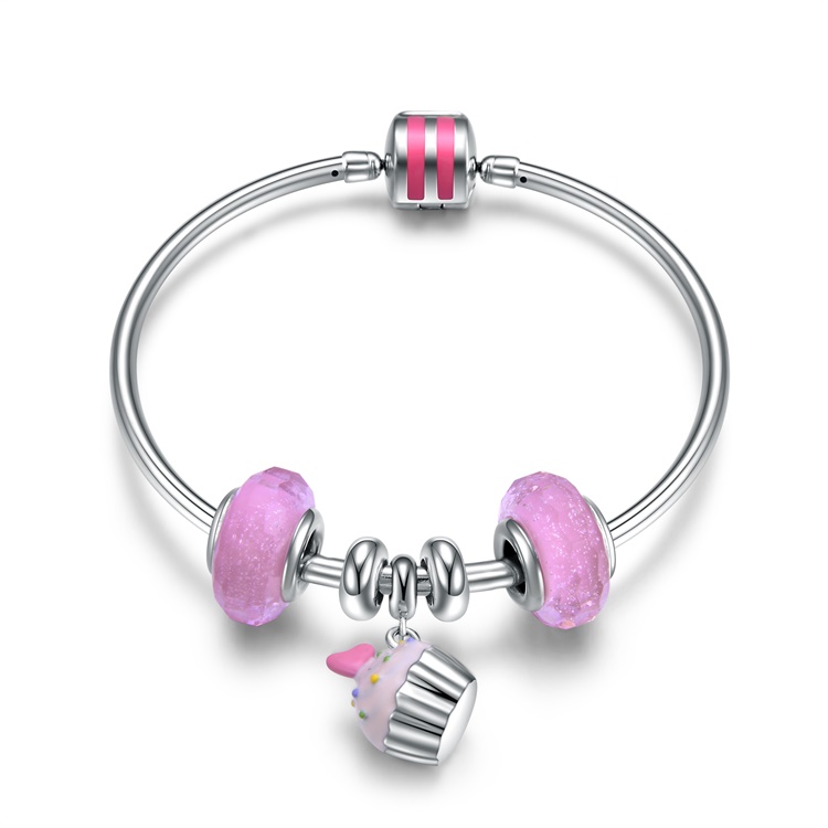 Mtindo mpya wa mtindo 925 sterling fedha bangili njano & nyeupe dhahabu kumaliza bangili 17