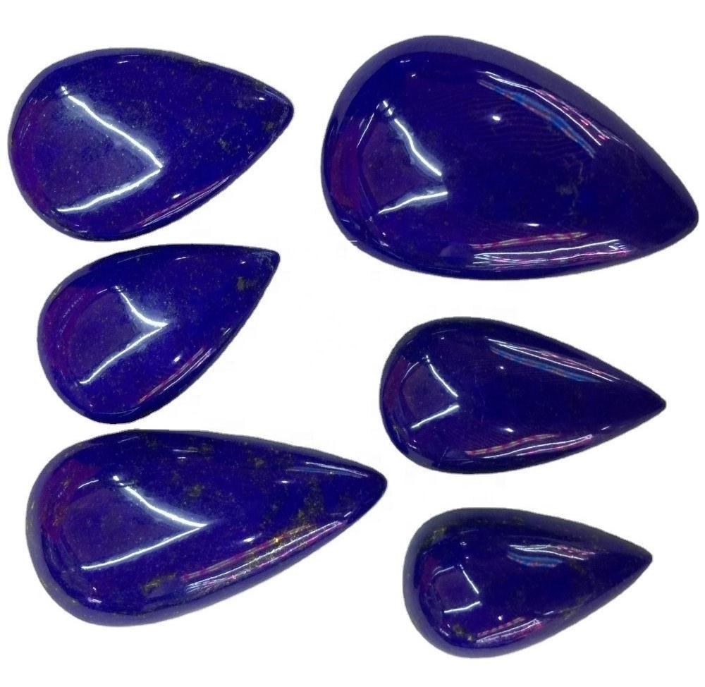 Natural Lapis Lazuli Pear Cabochon Solze ShearDrop Calibrated Size Gemstones 36