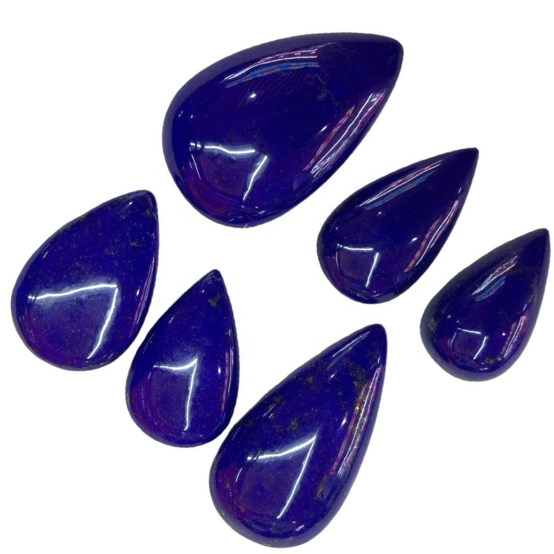 Natural Lapis Lazuli Pear Cabochon Solze ShearDrop Calibrated Size Gemstones 38